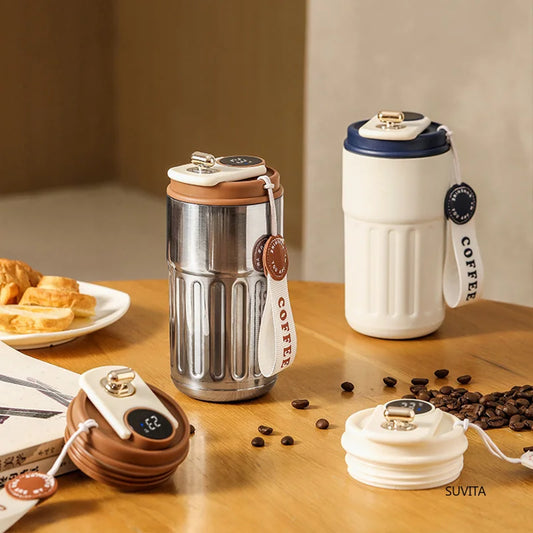 Mug thermique LED température - vue détail écran affichage