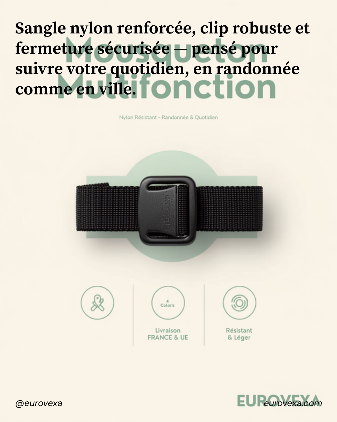 Comment utiliser - Mousqueton Multifonction EUROVEXA