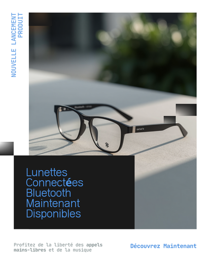 Lunettes connectées Bluetooth - fiche caractéristiques en français EUROVEXA