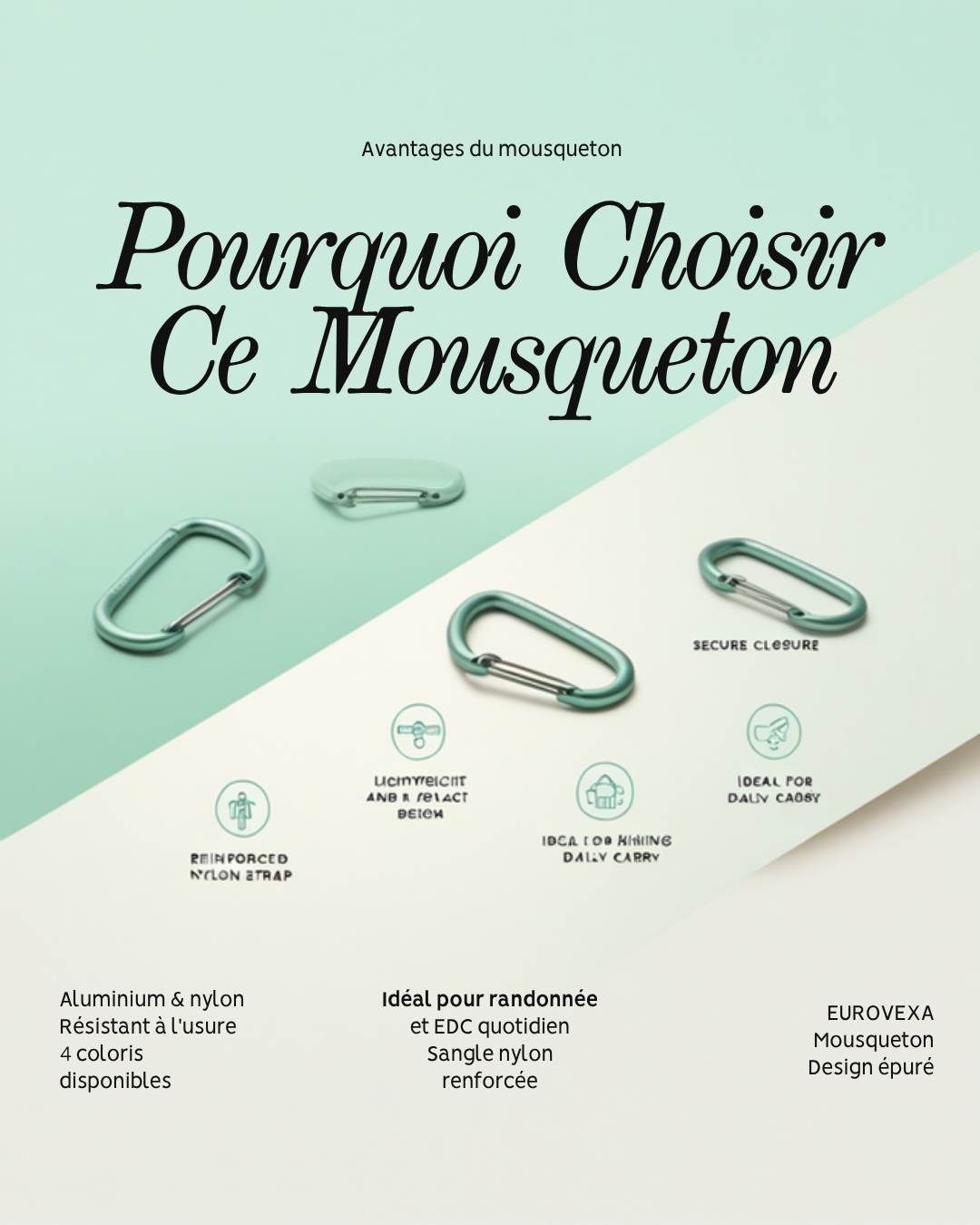 Avantages du mousqueton - EUROVEXA