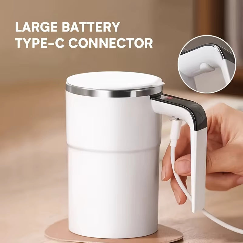 Tasse À Agitation Automatique Avec Affichage De La Température, Tasse À Café À Agitation Automatique Magnétique Rechargeable, Tasse D'Eau De Voyage Portable