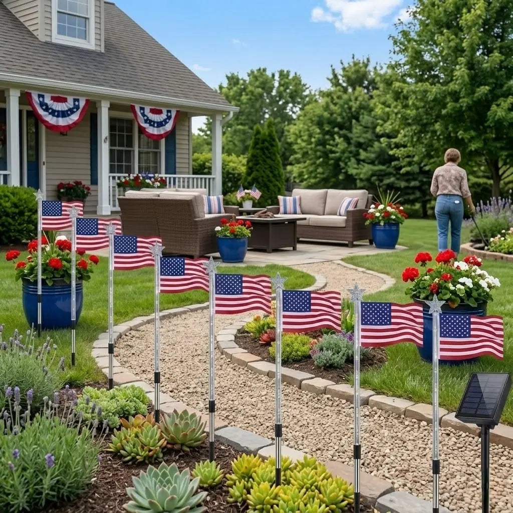 Set de 8 lampes solaires décoratives pour jardin, 8 modes d'éclairage