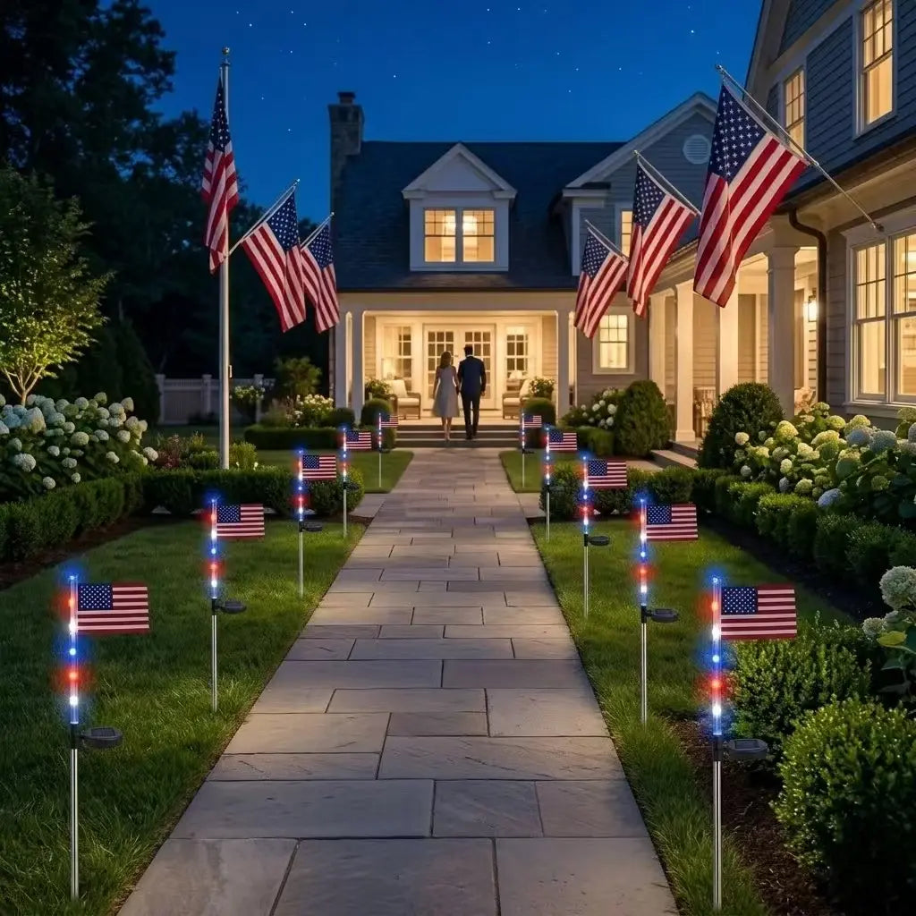 Set de 8 lampes solaires décoratives pour jardin, 8 modes d'éclairage