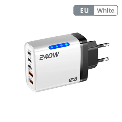 Chargeur mural GaN 240W 5 ports EUROVEXA