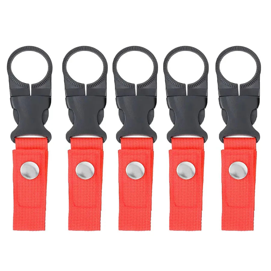 Webbing Water Bottle Holder Climbing Carabiner Belt Backpack Hanger Hooks Clip Multifunction Water Bottle Nylon Buckle Hook Clip