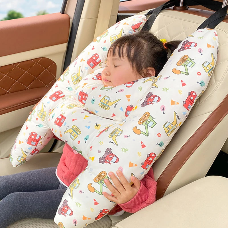 Coussin de cou enfant - intégration ceinture de sécurité