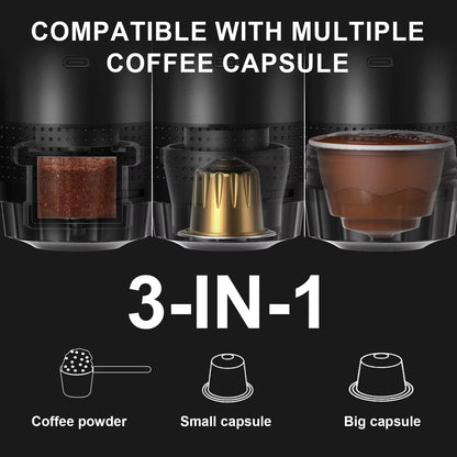 Machine à café 3-en-1 - compatible capsules