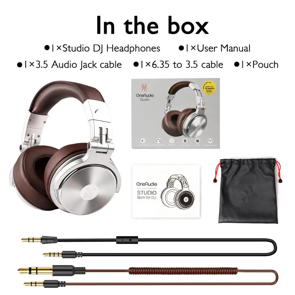 Casque DJ replié pour le transport
