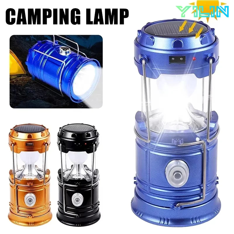 Lampe de camping solaire - lampe torche étanche