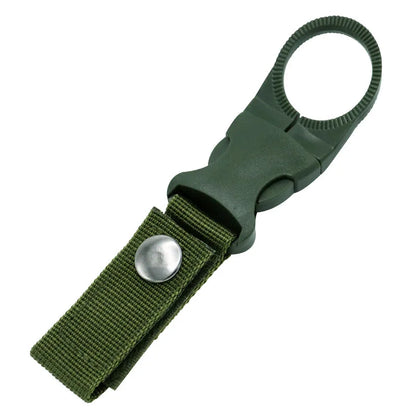 Porte-gourde en nylon avec mousqueton pour sac à dos et randonnée