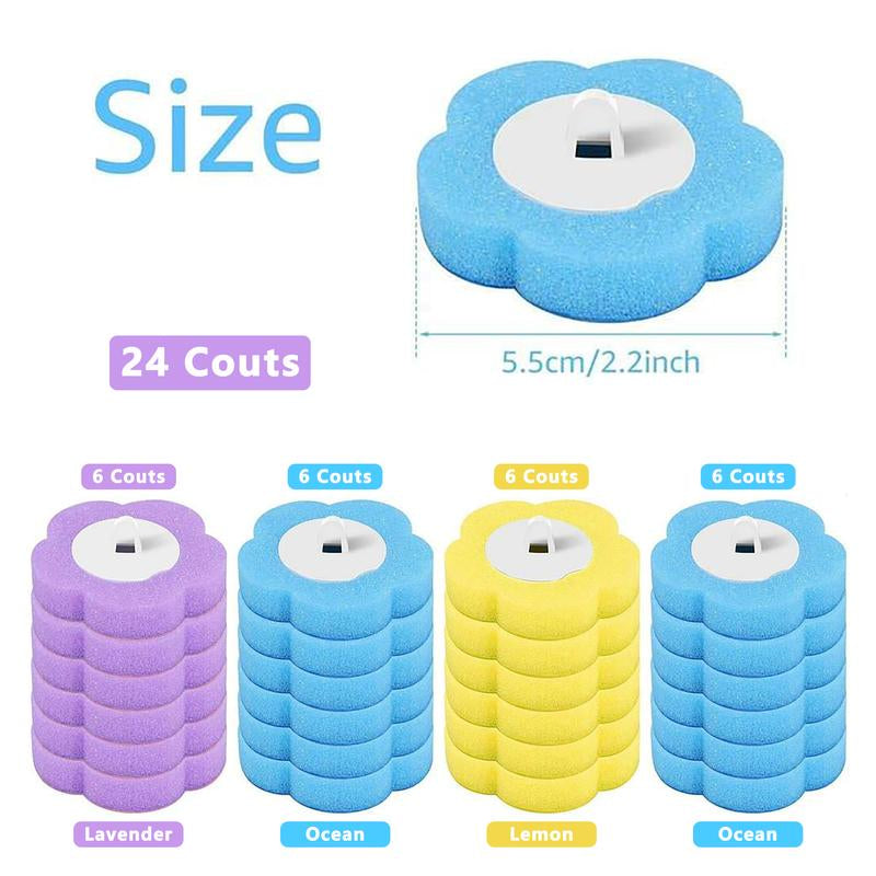 Kit brosse WC jetable Snofrid avec recharges nettoyantes, support mural, système d'hygiène pour salle de bain