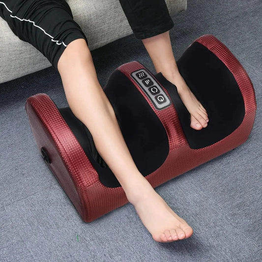 Masseur de pieds électrique chauffant avec rouleaux shiatsu