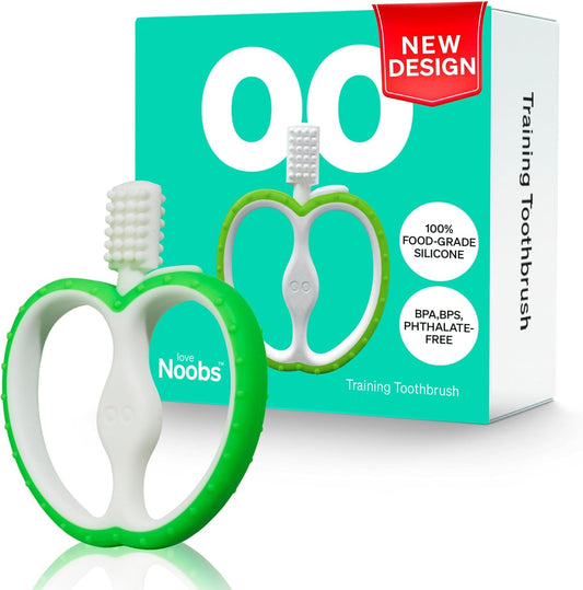 Brosse a dents dentition bebe silicone - vue principale