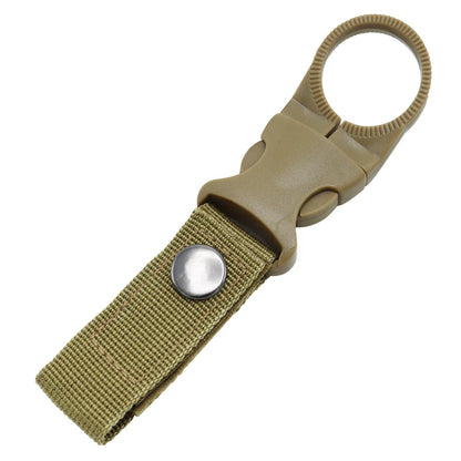 Porte-gourde en nylon avec mousqueton pour sac à dos et randonnée