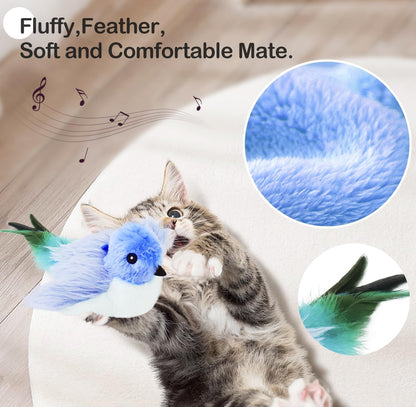 Jouet oiseau interactif pour chat - accessoire suspendu