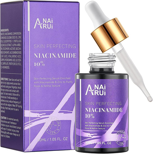 Sérum Pour Le Visage À La Niacinamida, À La Vitamine B3, Au Zinc, À L'Arbutine, Anti-Vieillissement & Rides, Anti-Taches, Illumine La Peau, Protège Du Soleil, Pour Tous Types De Peaux, 30 Ml