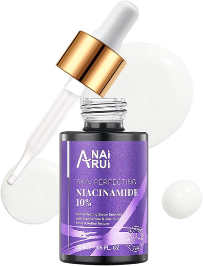 Sérum Pour Le Visage À La Niacinamida, À La Vitamine B3, Au Zinc, À L'Arbutine, Anti-Vieillissement & Rides, Anti-Taches, Illumine La Peau, Protège Du Soleil, Pour Tous Types De Peaux, 30 Ml