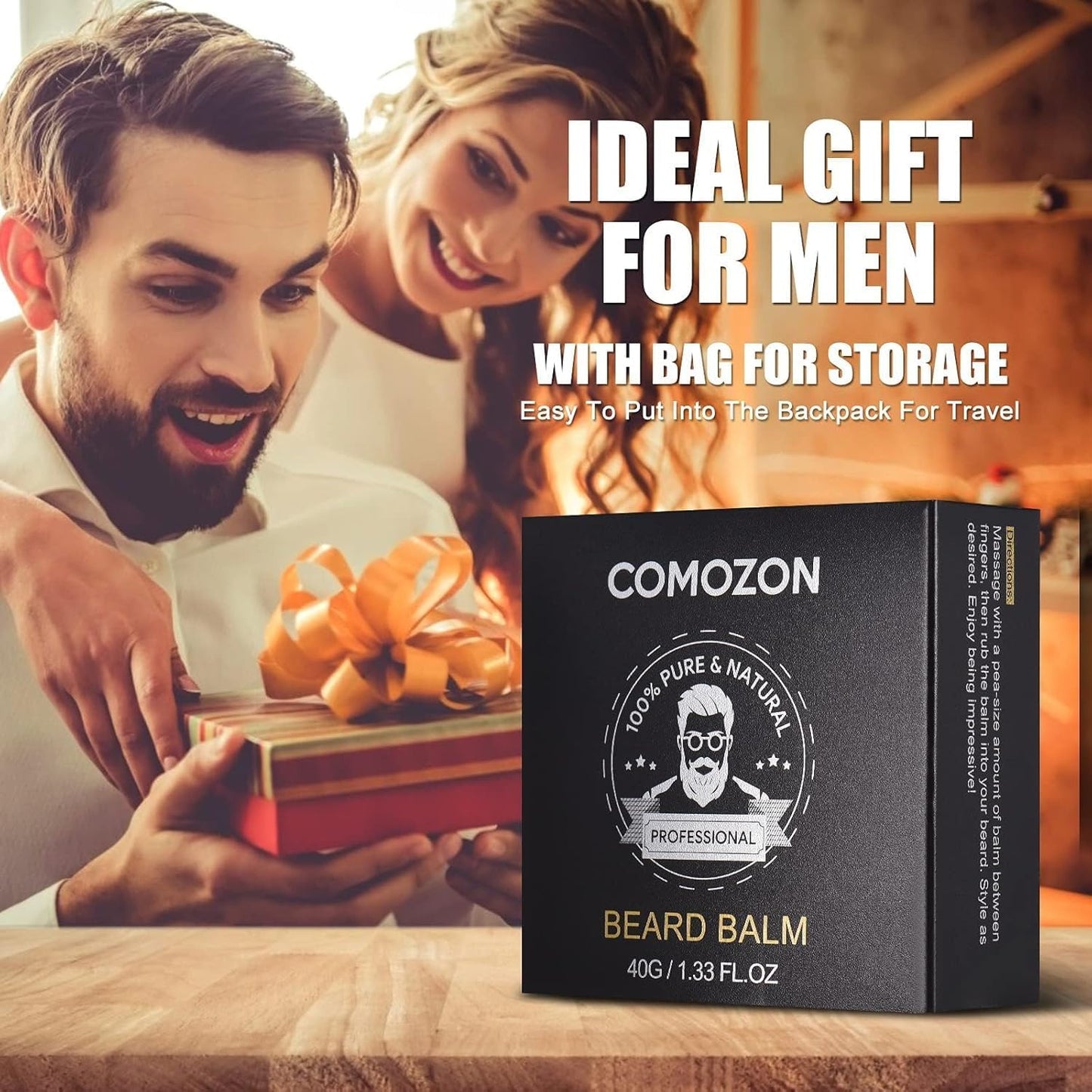 Comprehensive 12-in-1 Men's Beard Care Kit with Beard Roller, Oil, Shampoo, Creams, Comb, Scissors, Brush, Razor, and 10 Replacement Blades