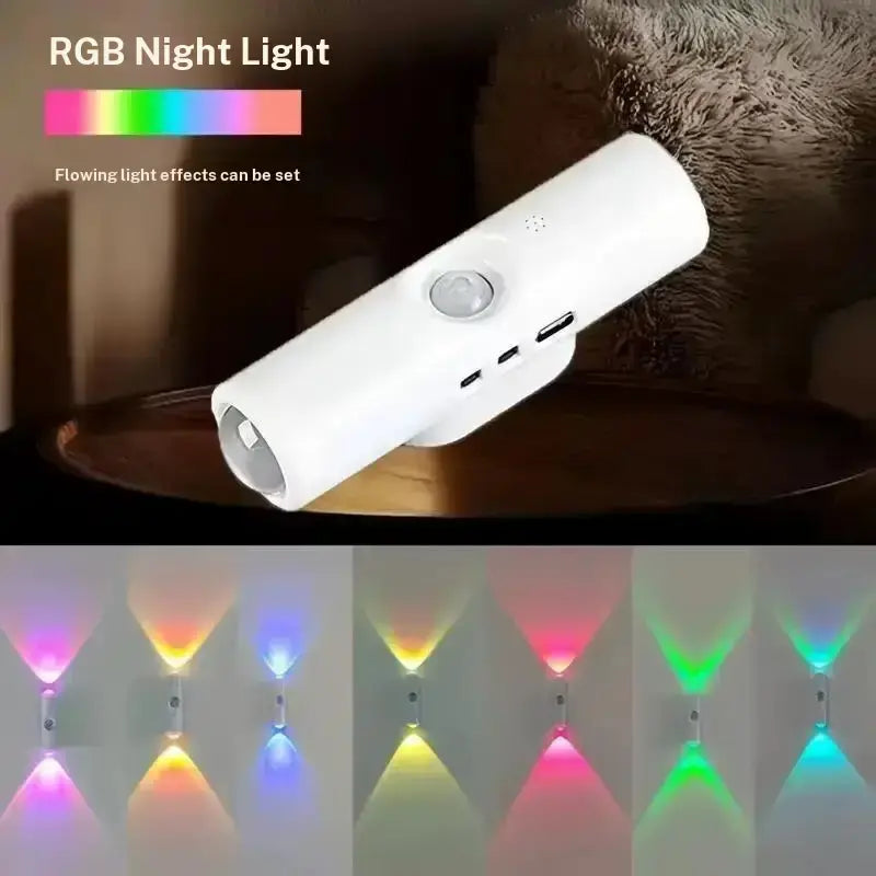 Transform Your Space with the Smart Spotlight: Motion-Sensing, Adjustable Modes, and USB Rechargeable