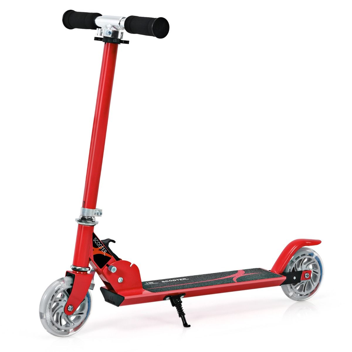 Trottinette Enfant Pliable avec Lumières LED - Hauteur Réglable et Design Coloré pour des Balades Amusantes en Toute Sécurité