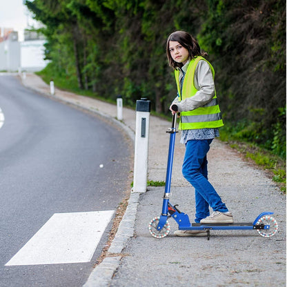 Trottinette enfant pliable avec lumières LED et hauteur réglable