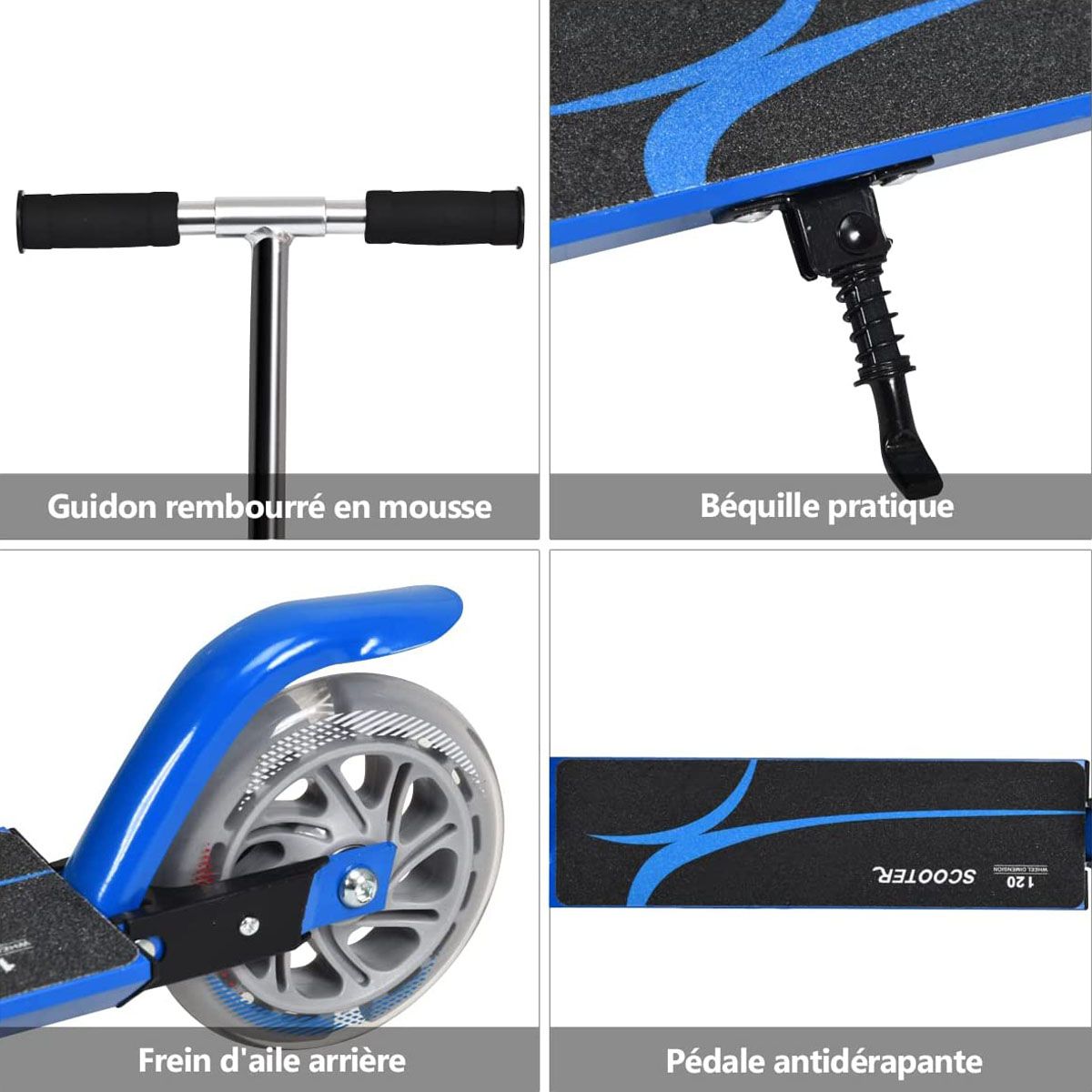 Trottinette Enfant Pliable avec Lumières LED - Hauteur Réglable et Design Coloré pour des Balades Amusantes en Toute Sécurité